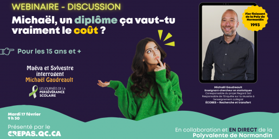 Webinaire - discussion : Un diplôme, ça vaut vraiment le coût?  