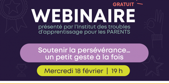 Soutenir la persévérance… un petit geste à la fois