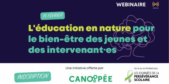 L'éducation en nature pour le bien-être des jeunes et des intervenant·es